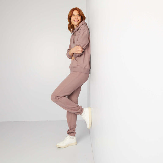 Jogging basique en molleton VIOLET