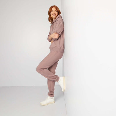 Jogging basique en molleton VIOLET