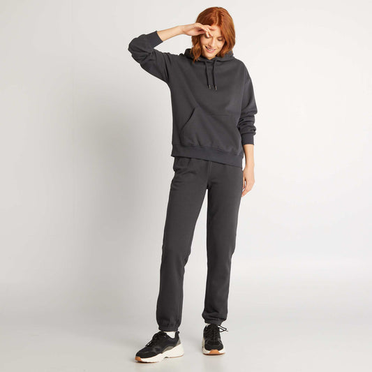 Jogging basique en molleton Noir