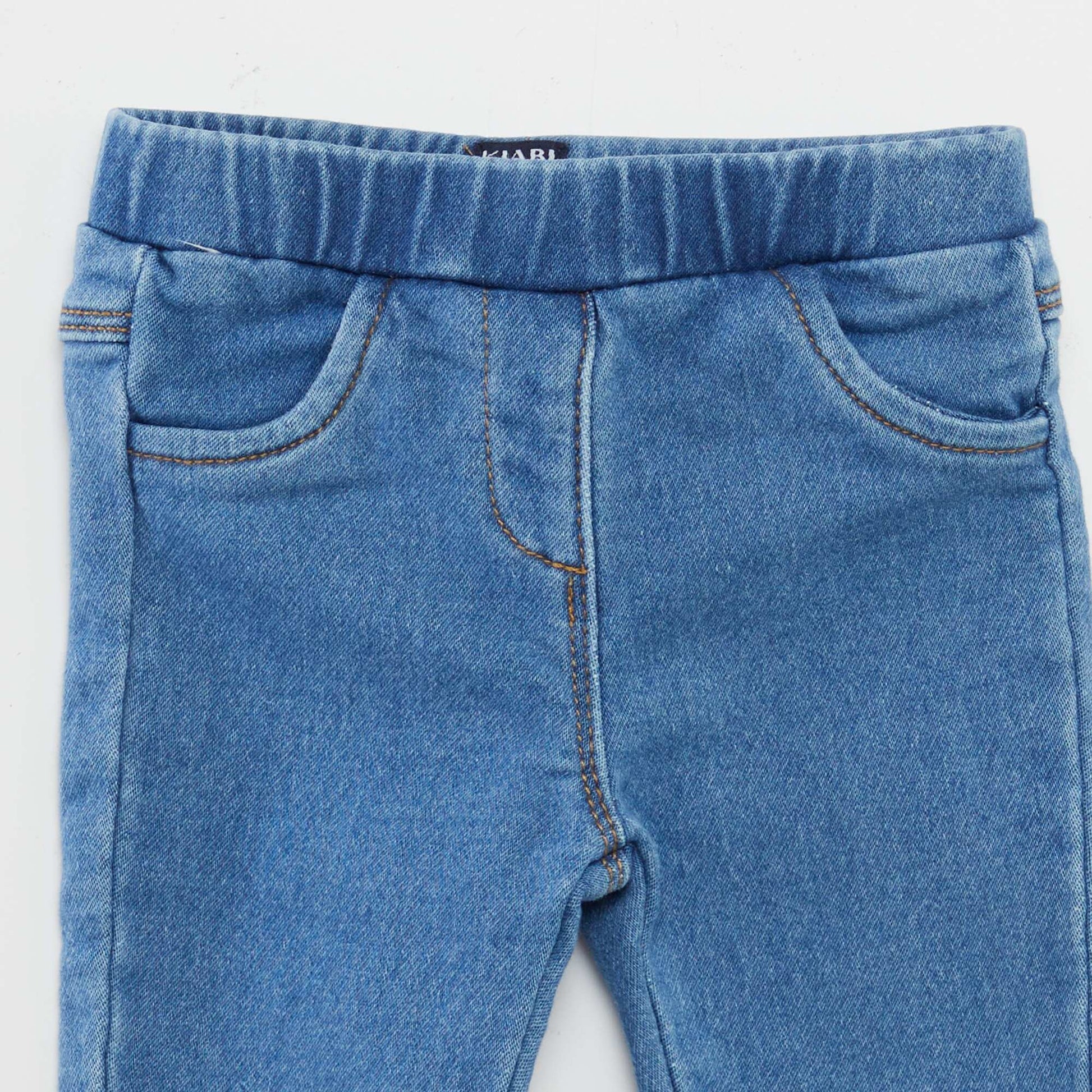 Jegging stretch en jean Bleu