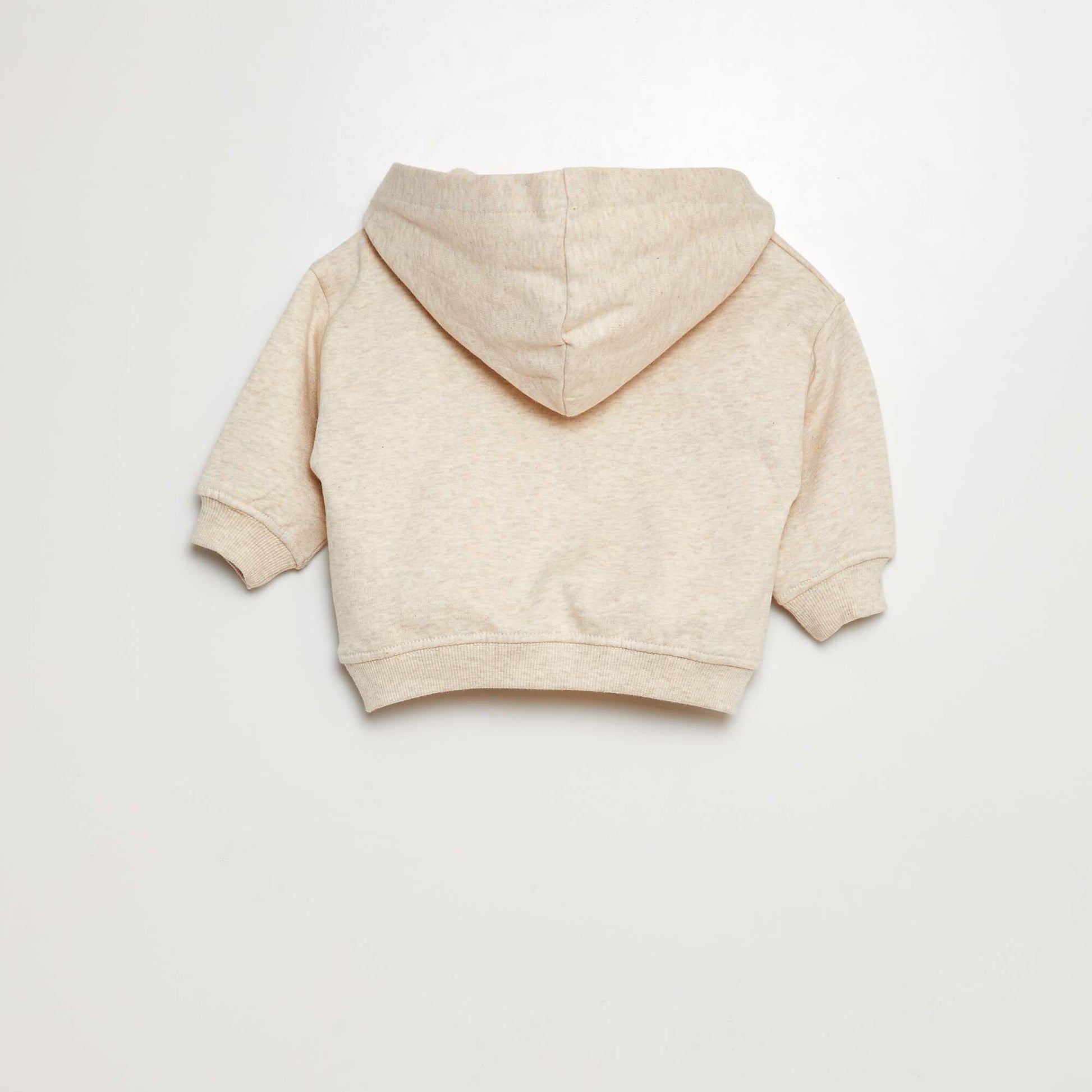 Ensemble sweat en molleton + legging côtelé - 2 pièces BEIGE