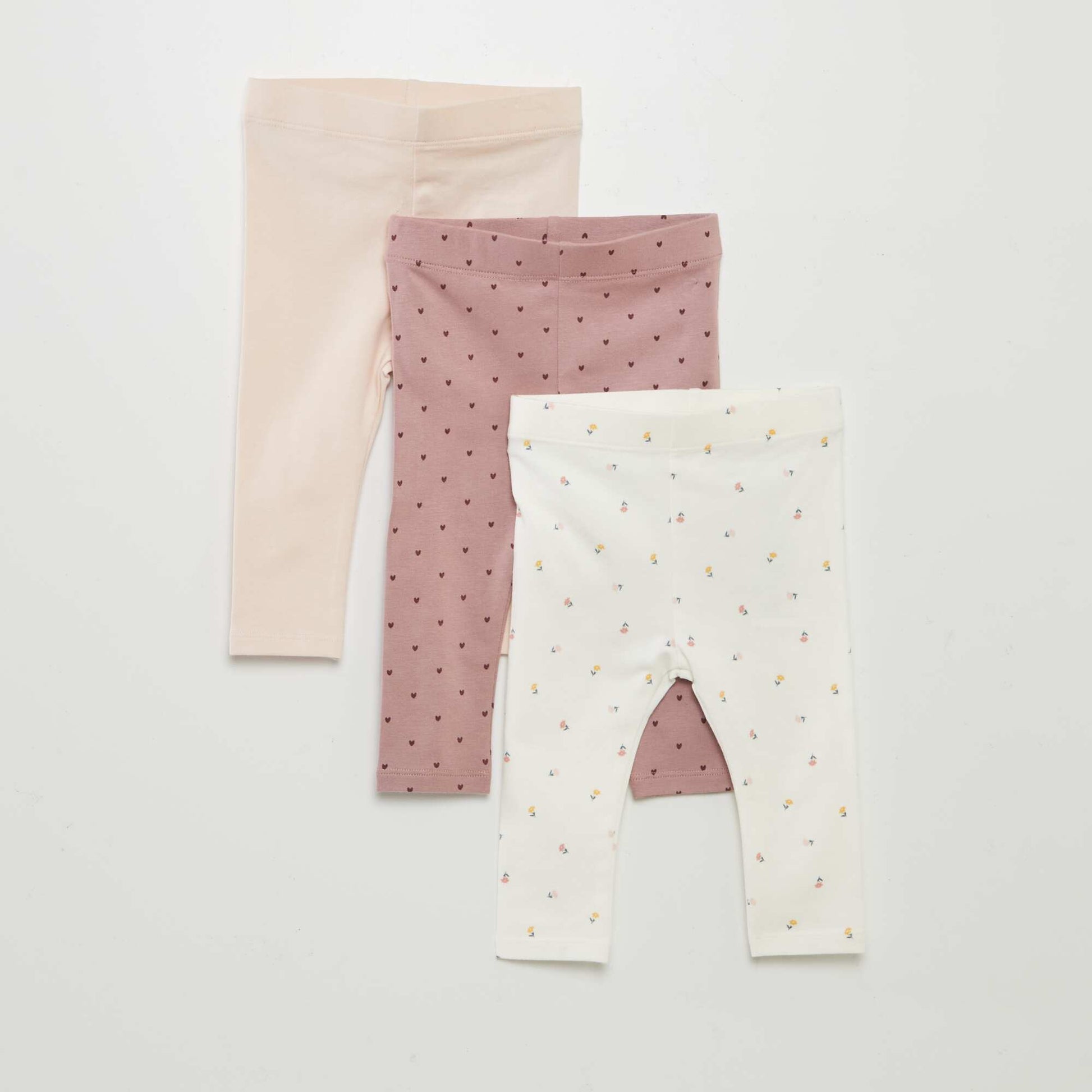 Lot de 3 leggings longs BLANC