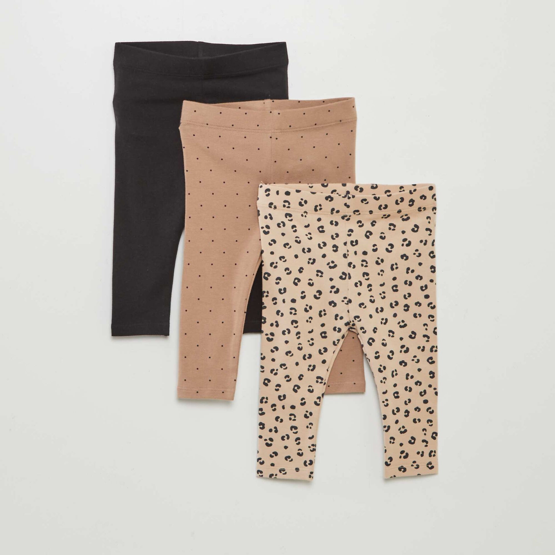 Lot de 3 leggings longs BEIGE