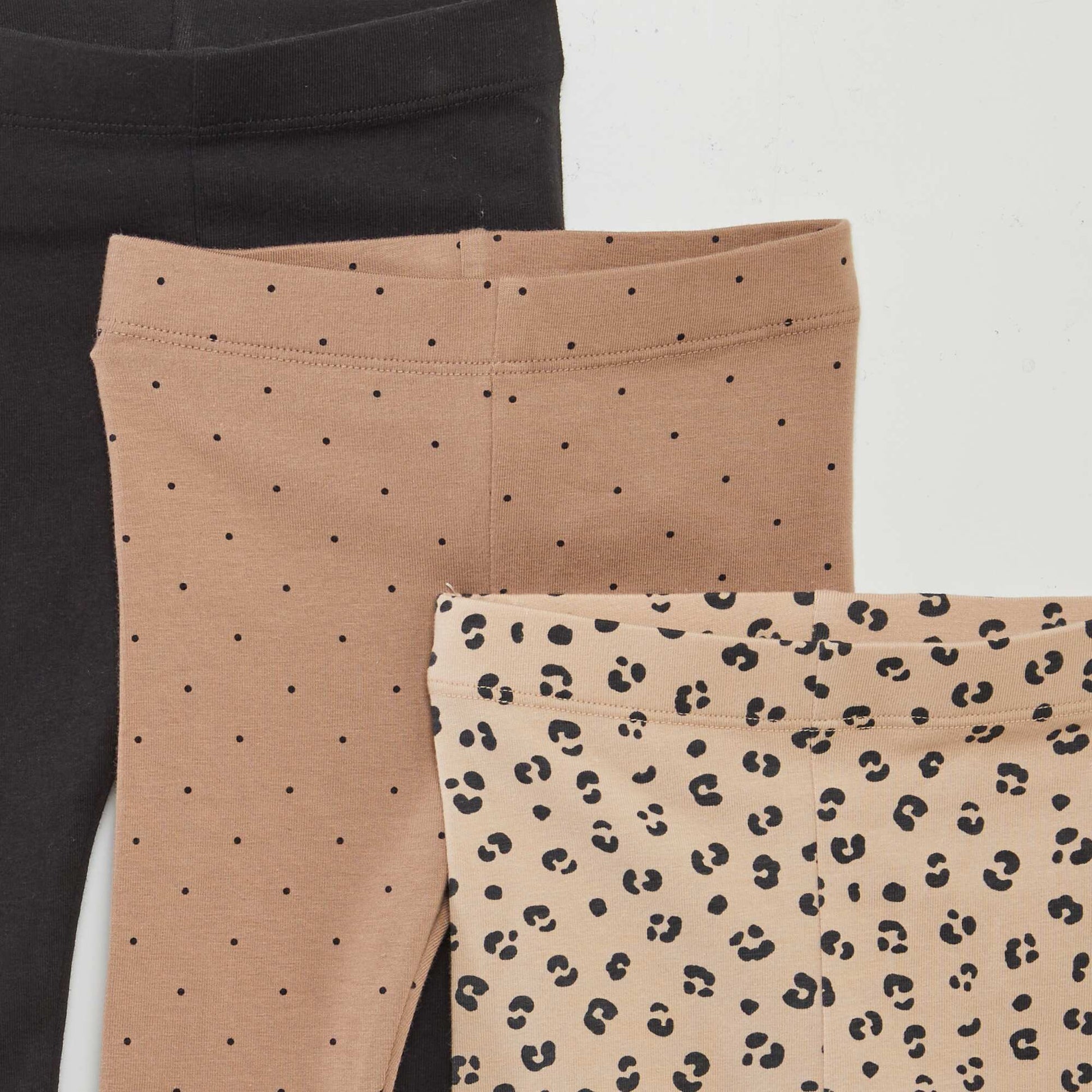 Lot de 3 leggings longs BEIGE