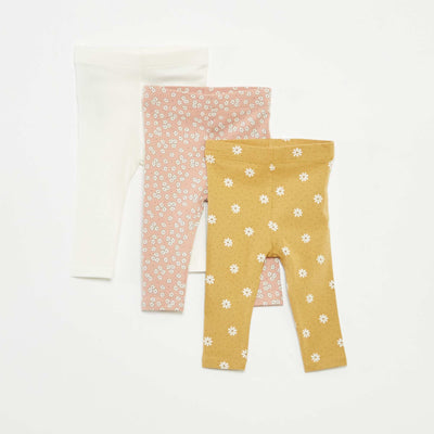 Lot de 3 leggings longs JAUNE