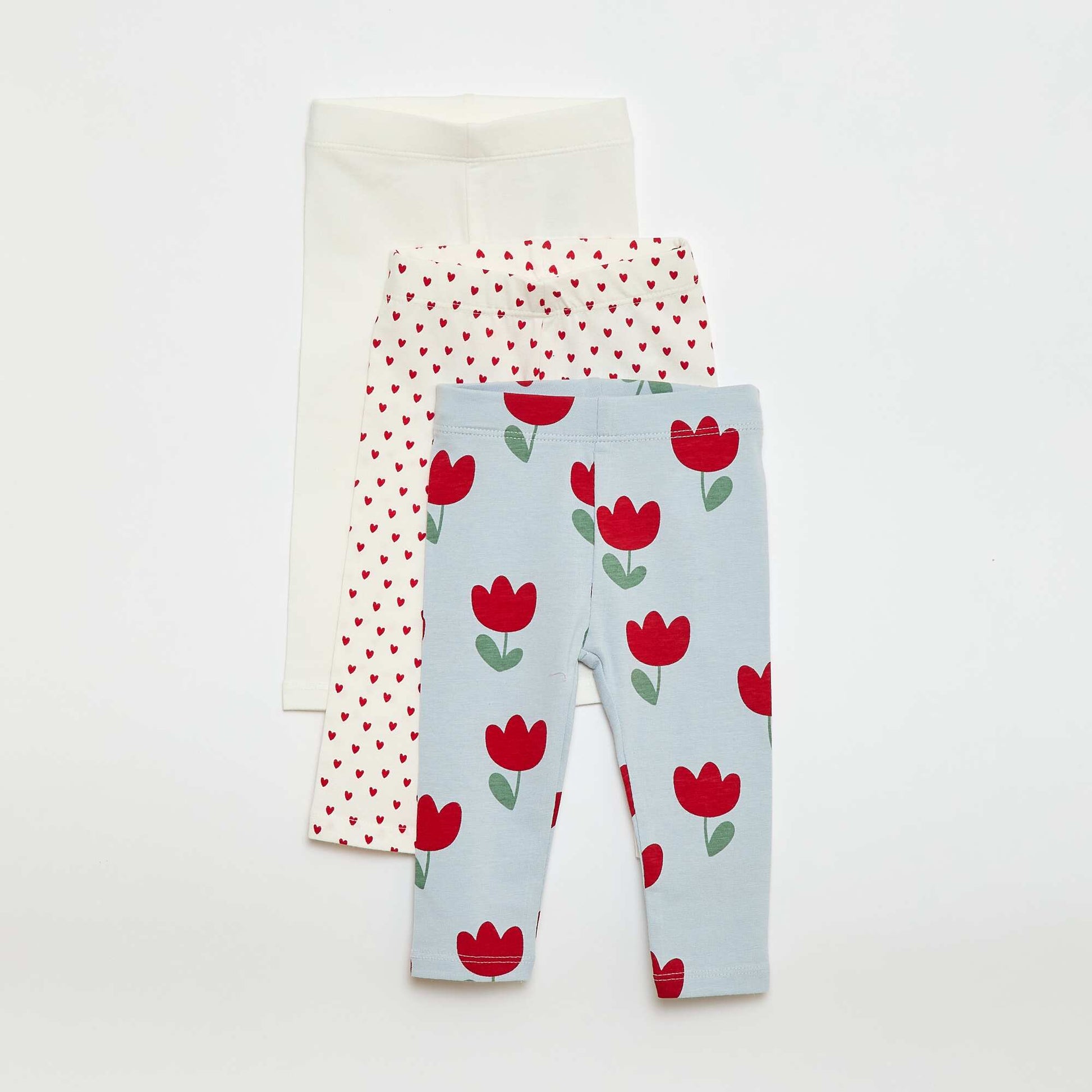 Lot de 3 leggings longs BLANC