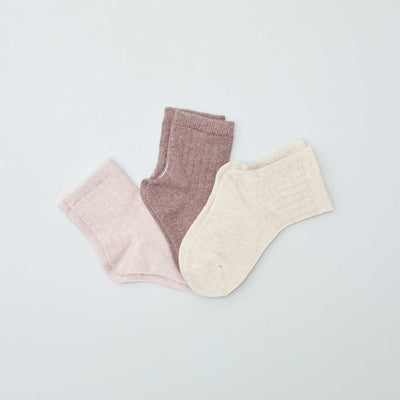 Lot de 3 paires de chaussettes Rose