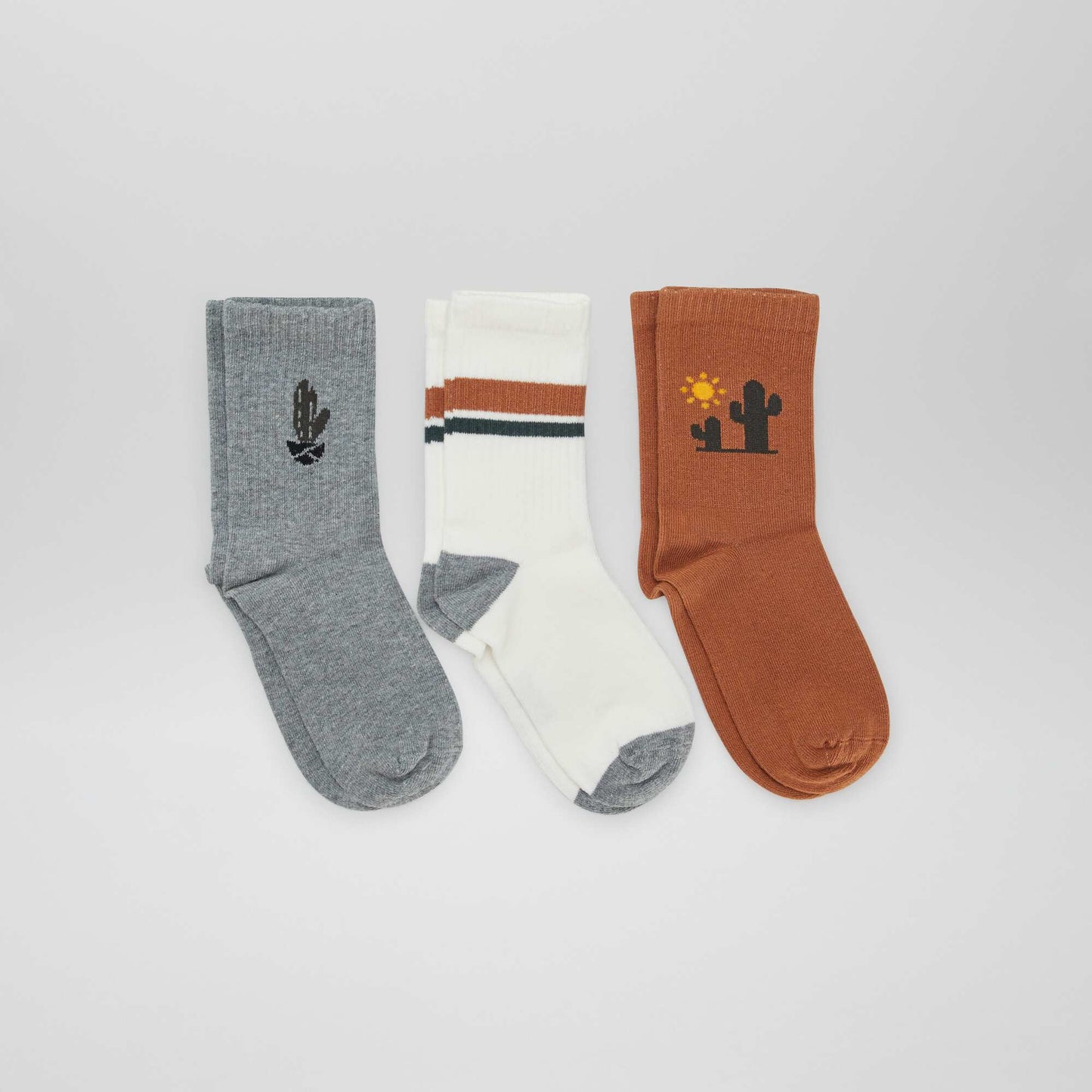 Chaussettes de type sport Gris