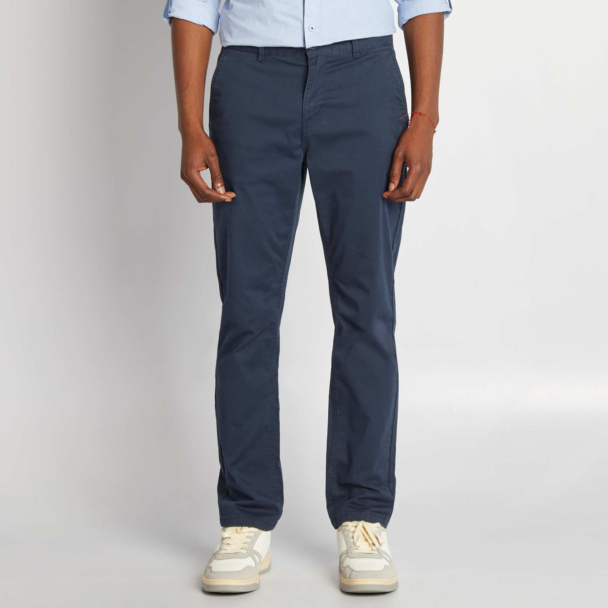 Pantalon chino multipoches BLEU