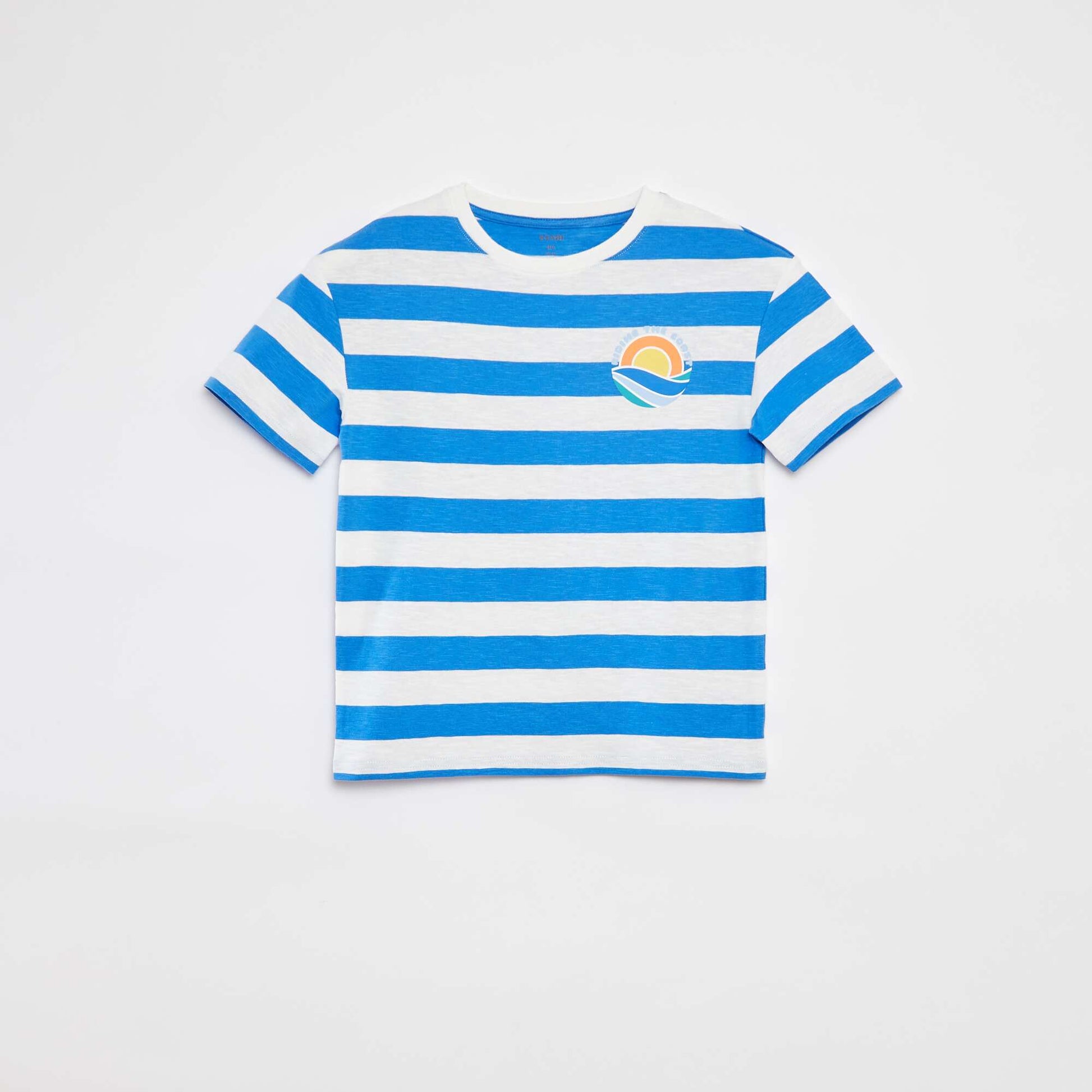 T-shirt à manches courtes avec imprimé BLANC