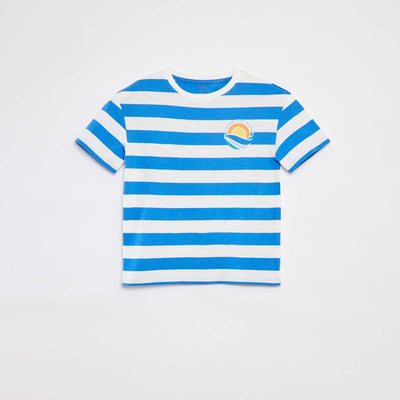 T-shirt à manches courtes avec imprimé BLANC