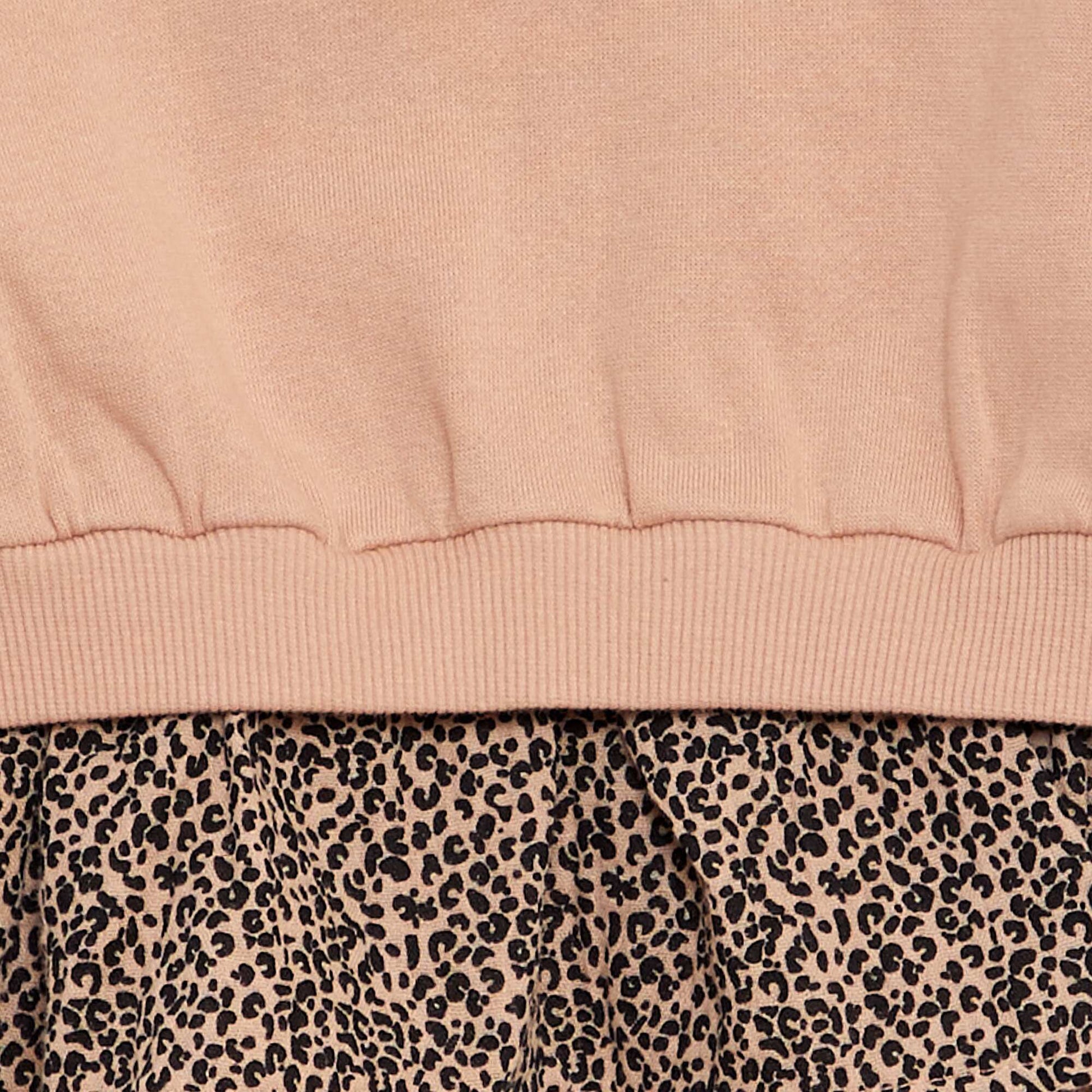 Robe 2 en 1 esprit sweat Rose