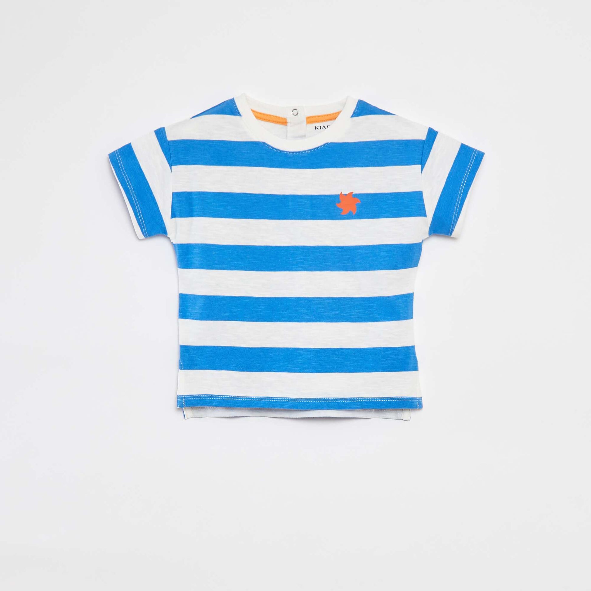 T-shirt à manches courtes avec imprimé BLEU