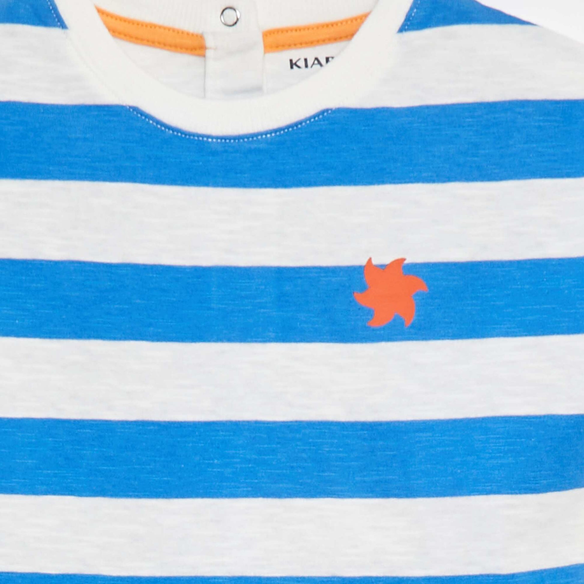 T-shirt à manches courtes avec imprimé BLEU