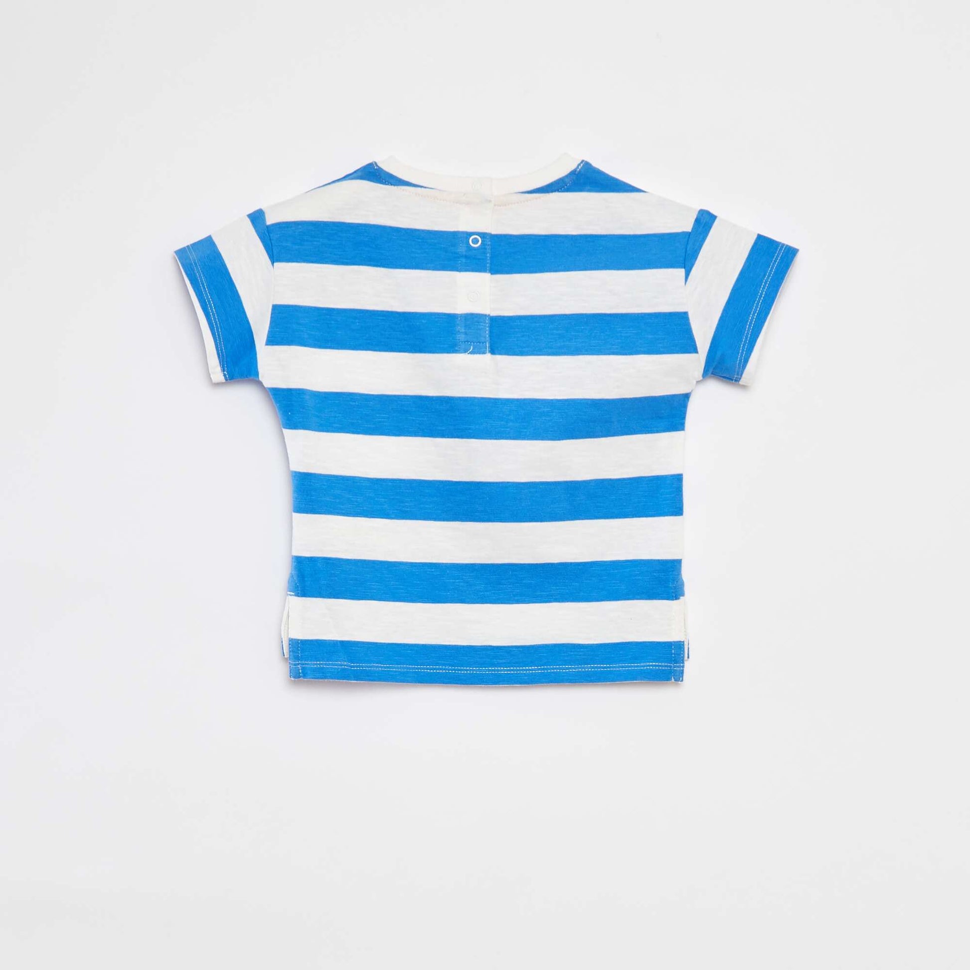 T-shirt à manches courtes avec imprimé BLEU