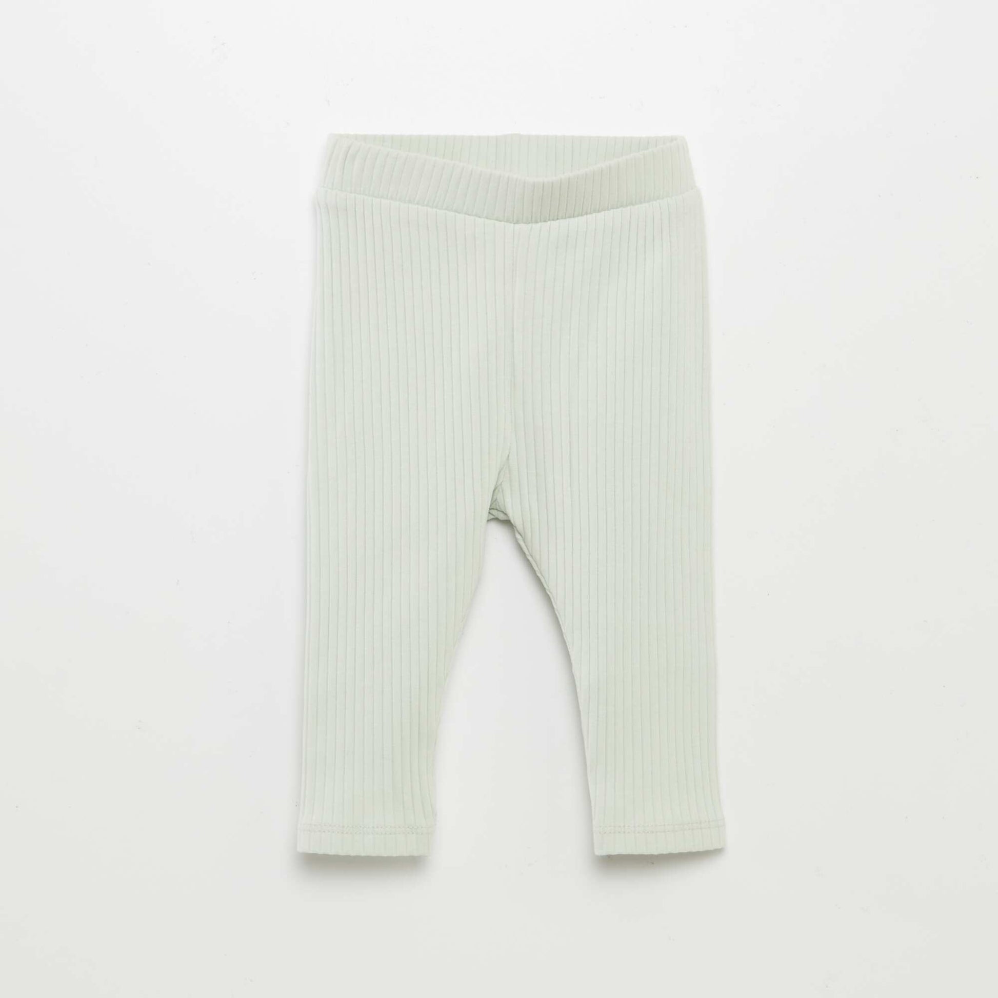 Ensemble t-shirt fleuri + legging côtelé - 2 pièces BLANC