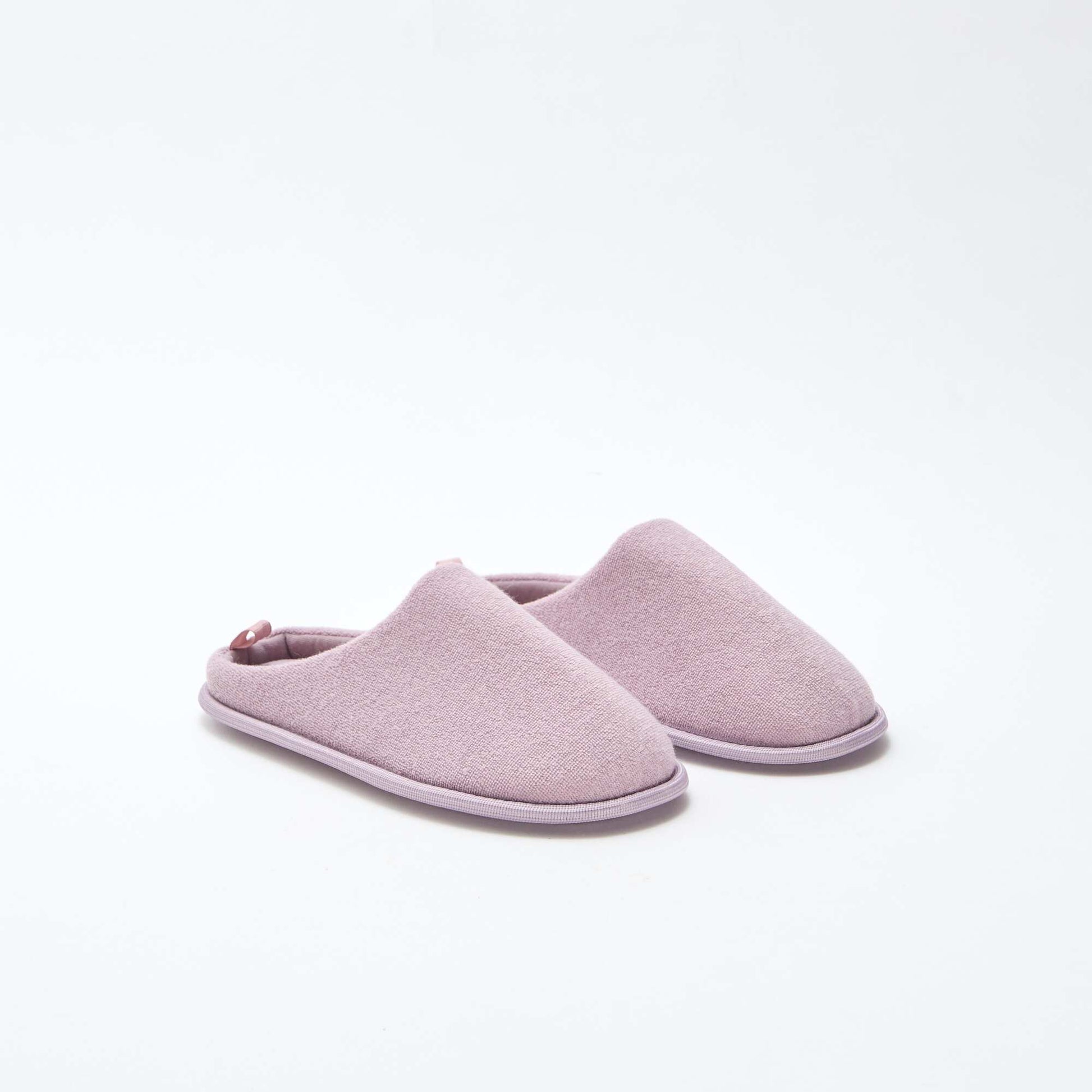 Chaussons mules unis VIOLET