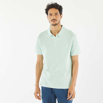 Polo en piqué de coton VERT