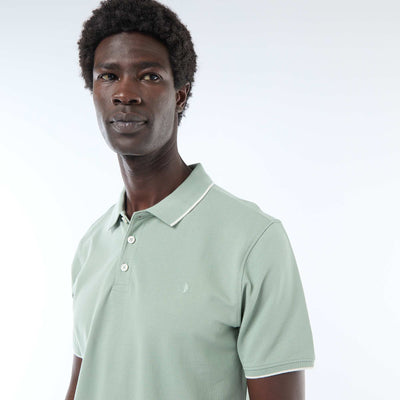 Polo en piqué  de coton VERT