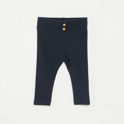 Legging côtelé avec boutons BLEU