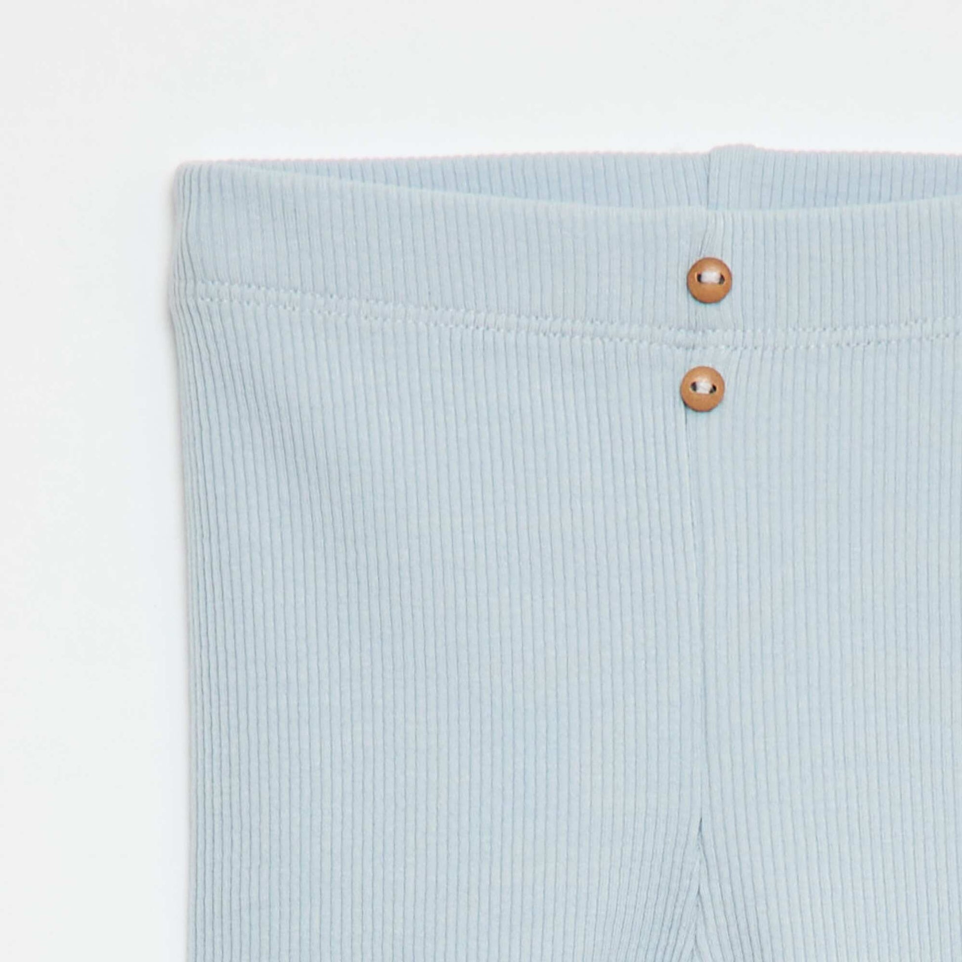 Legging côtelé avec boutons GRIS