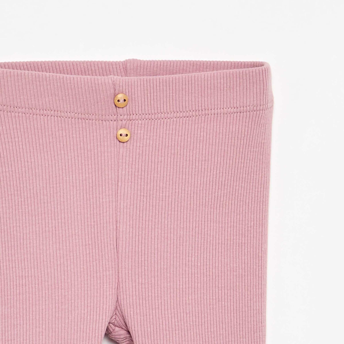 Legging côtelé avec boutons ROSE