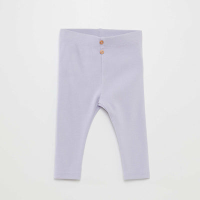 Legging côtelé avec boutons Parme