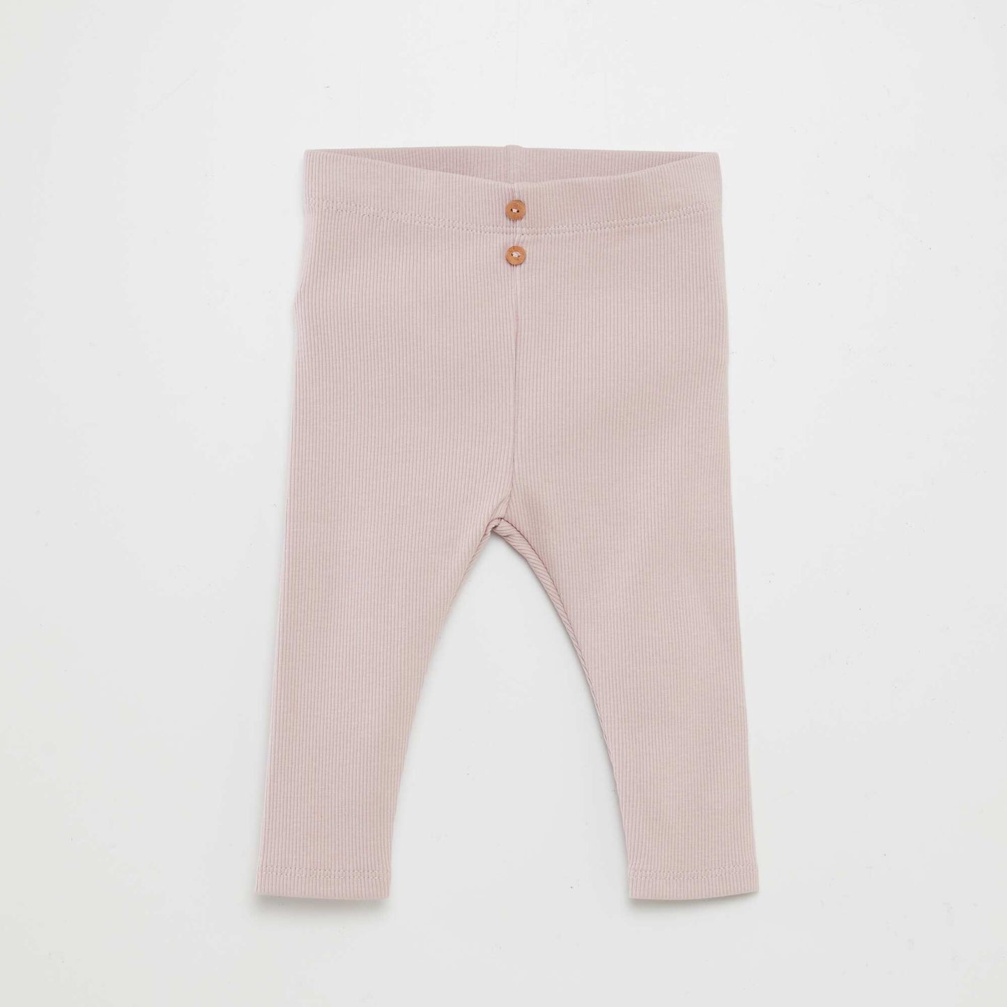 Legging côtelé avec boutons VIOLET