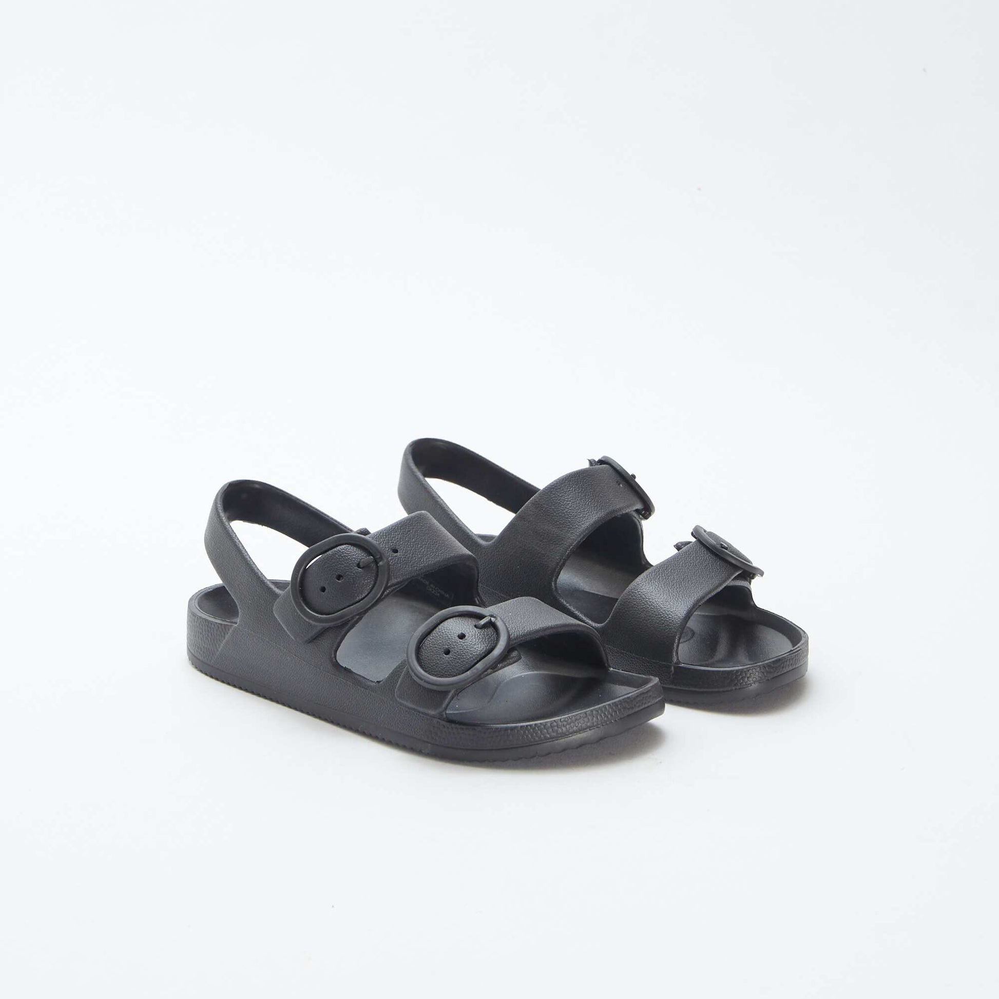 Sandales à double bride NOIR