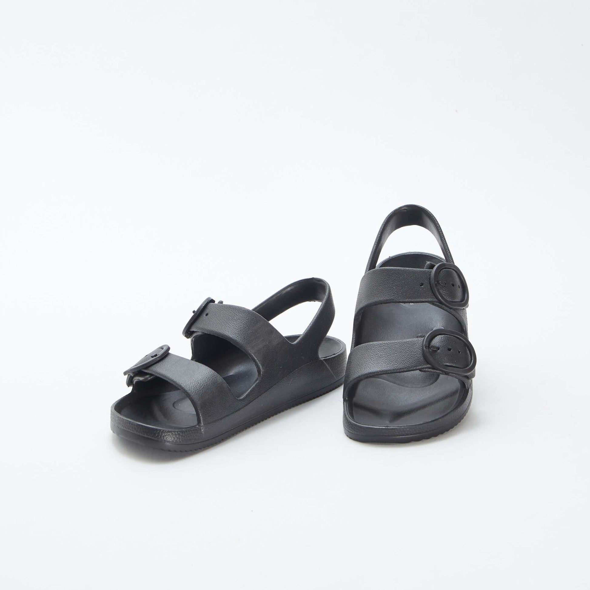 Sandales à double bride NOIR