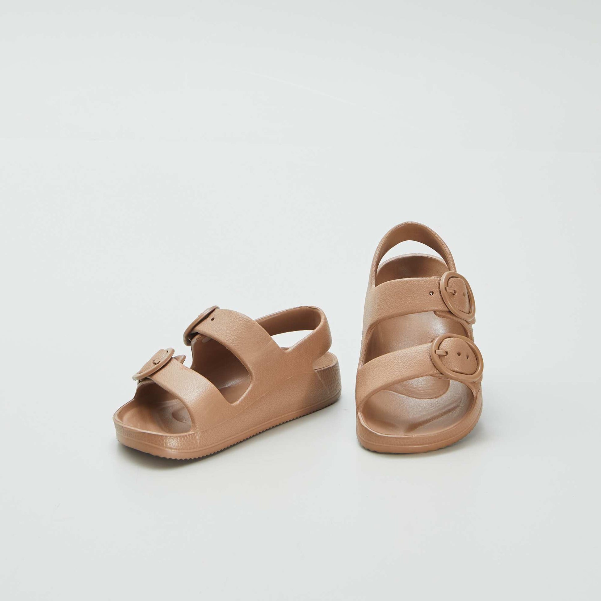 Sandales à double bride Marron
