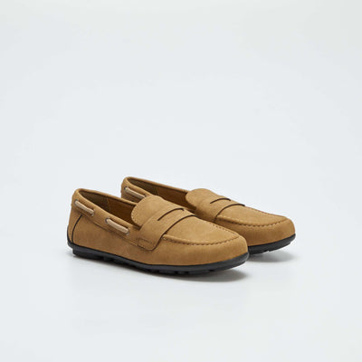 Mocassins bateaux unis Marron
