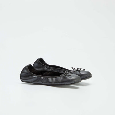 Ballerines plates Noir