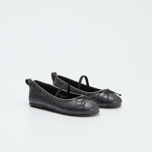 Ballerines plates Noir