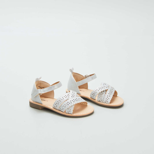 Sandales à brides ajourées GRIS
