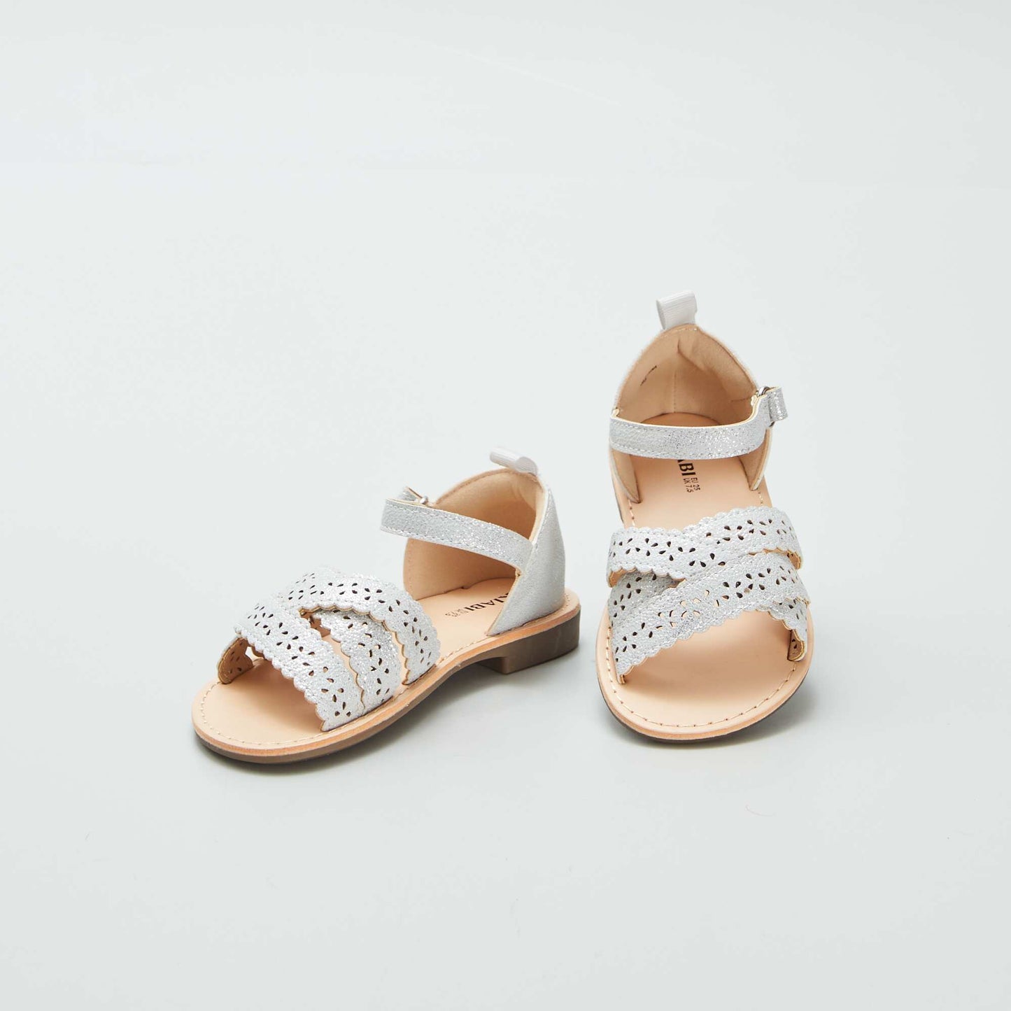 Sandales à brides ajourées GRIS