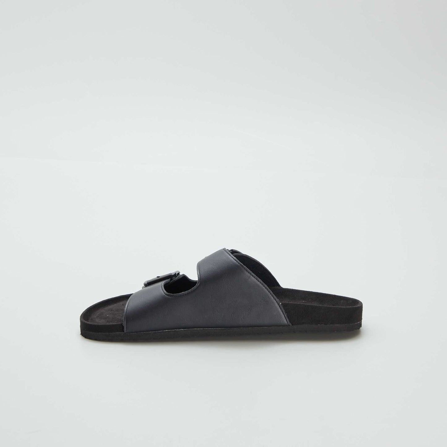 Mules avec brides à boucle Noir