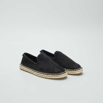Espadrilles en suédine Noir