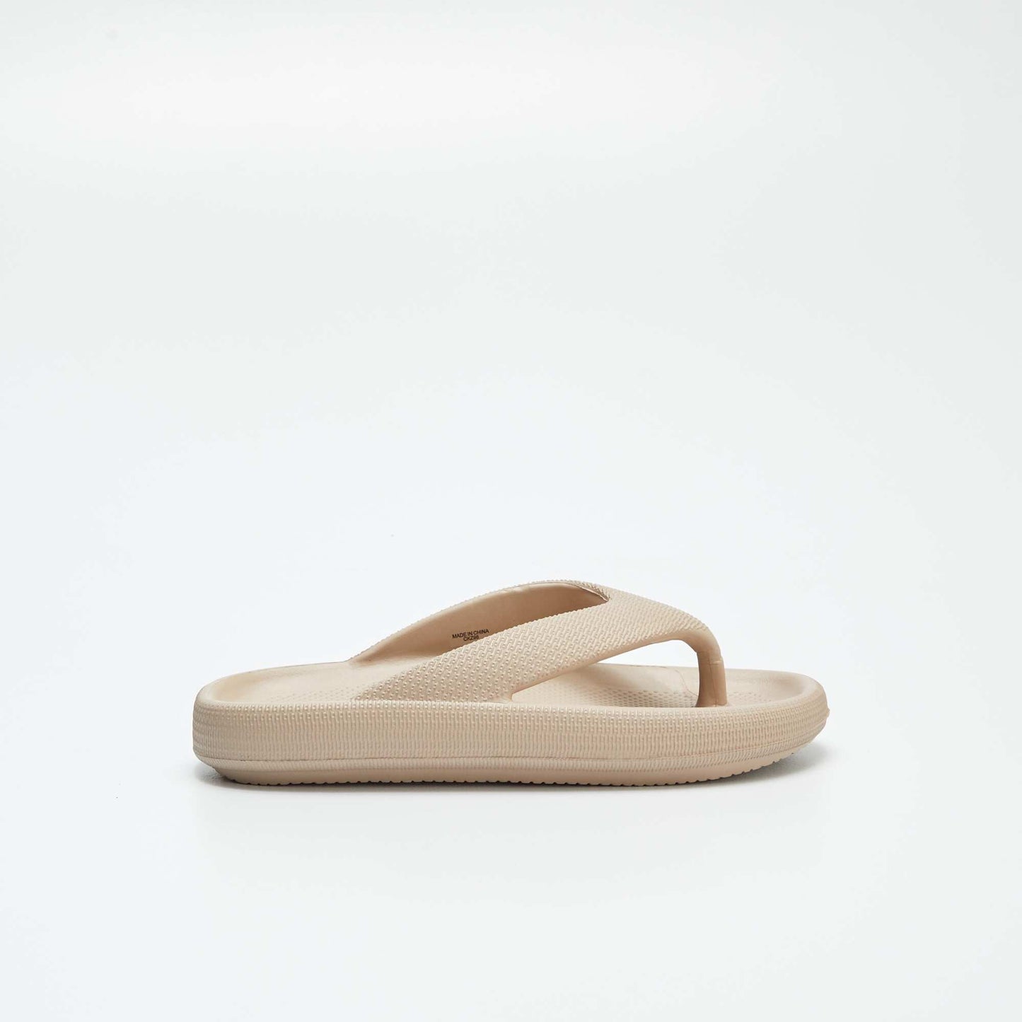 Tongs en semelle chunky Beige
