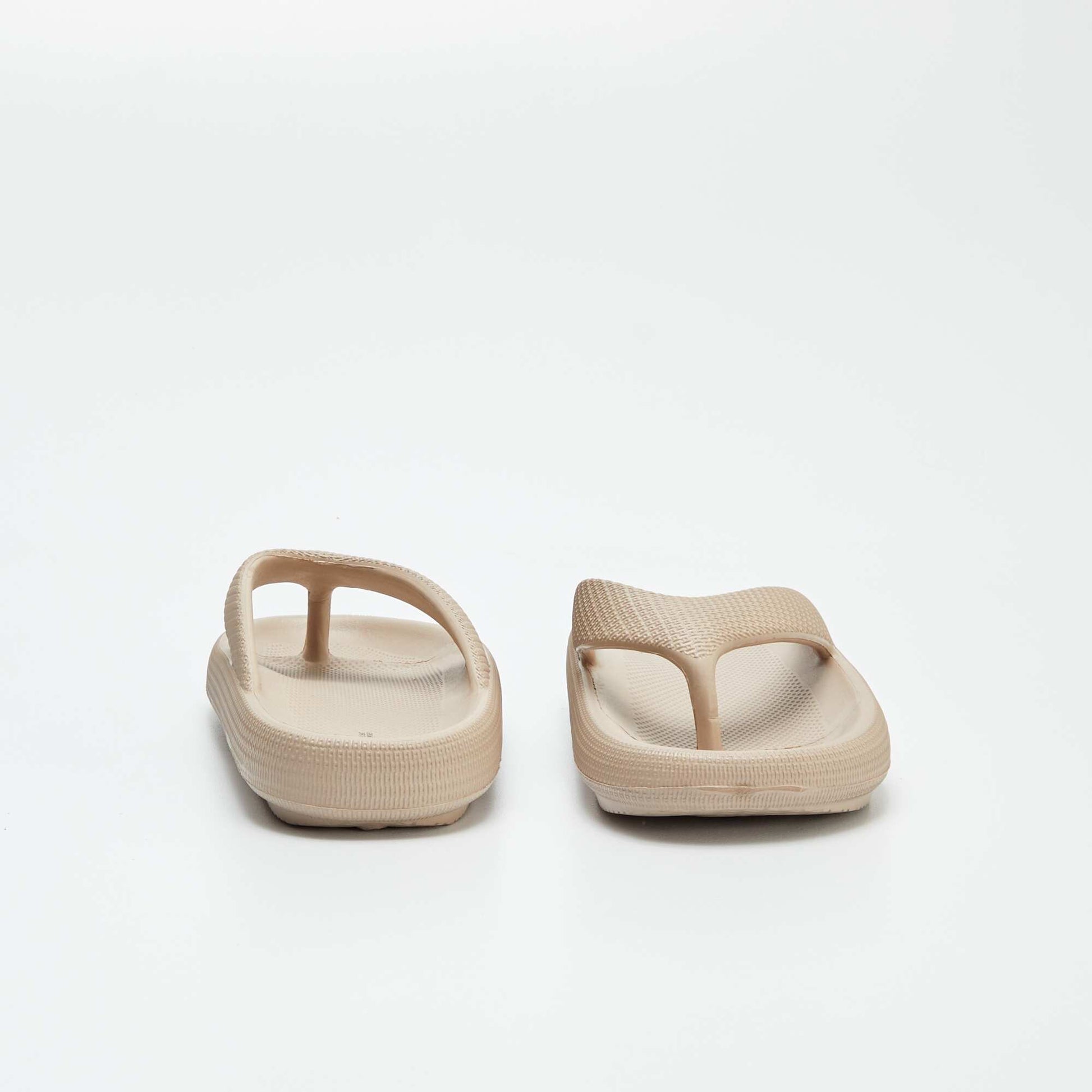 Tongs en semelle chunky Beige