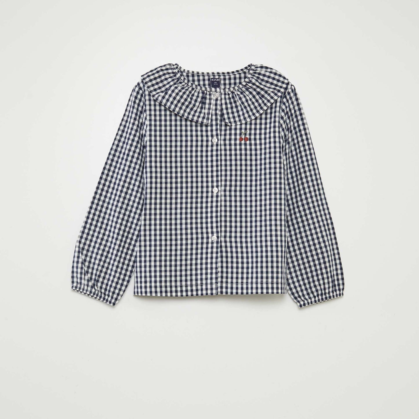 Ensemble pyjama long avec colerette- 2 pièces Bleu