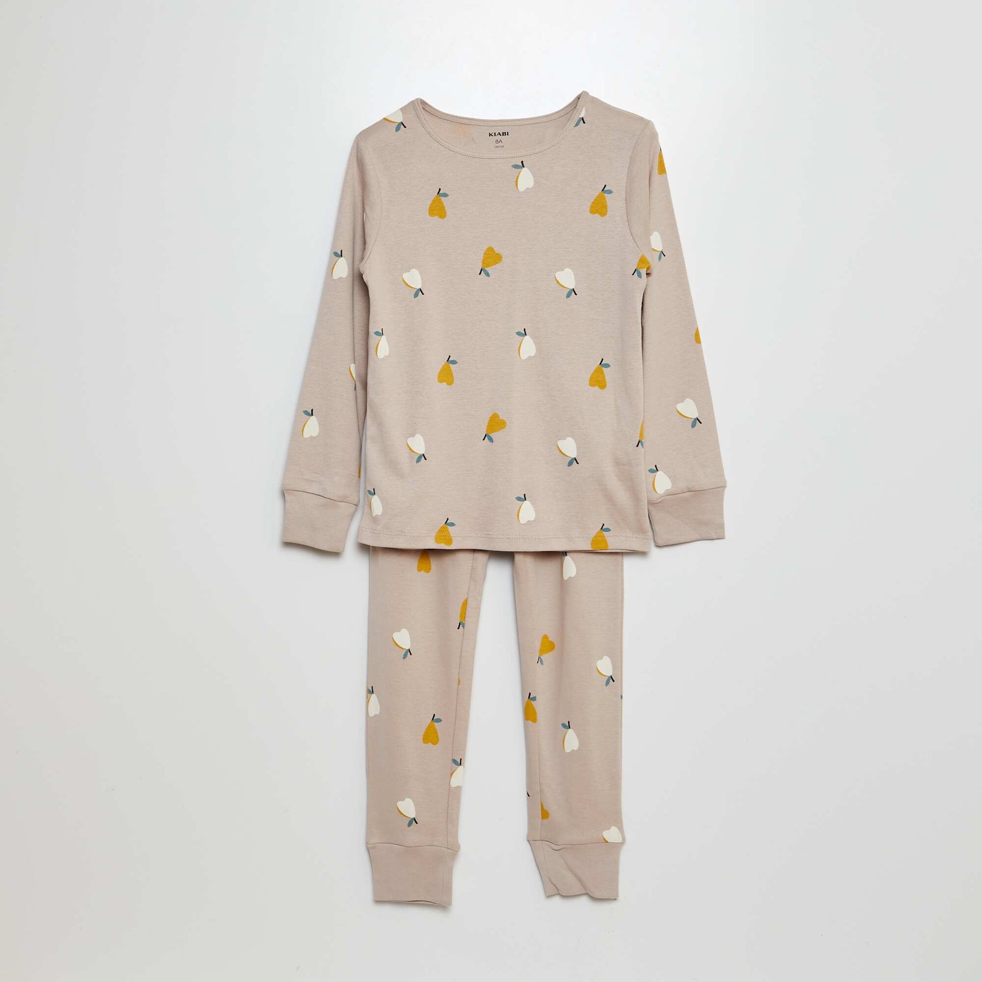 Pyjama long t-shirt + pantalon - 2 pièces Gris