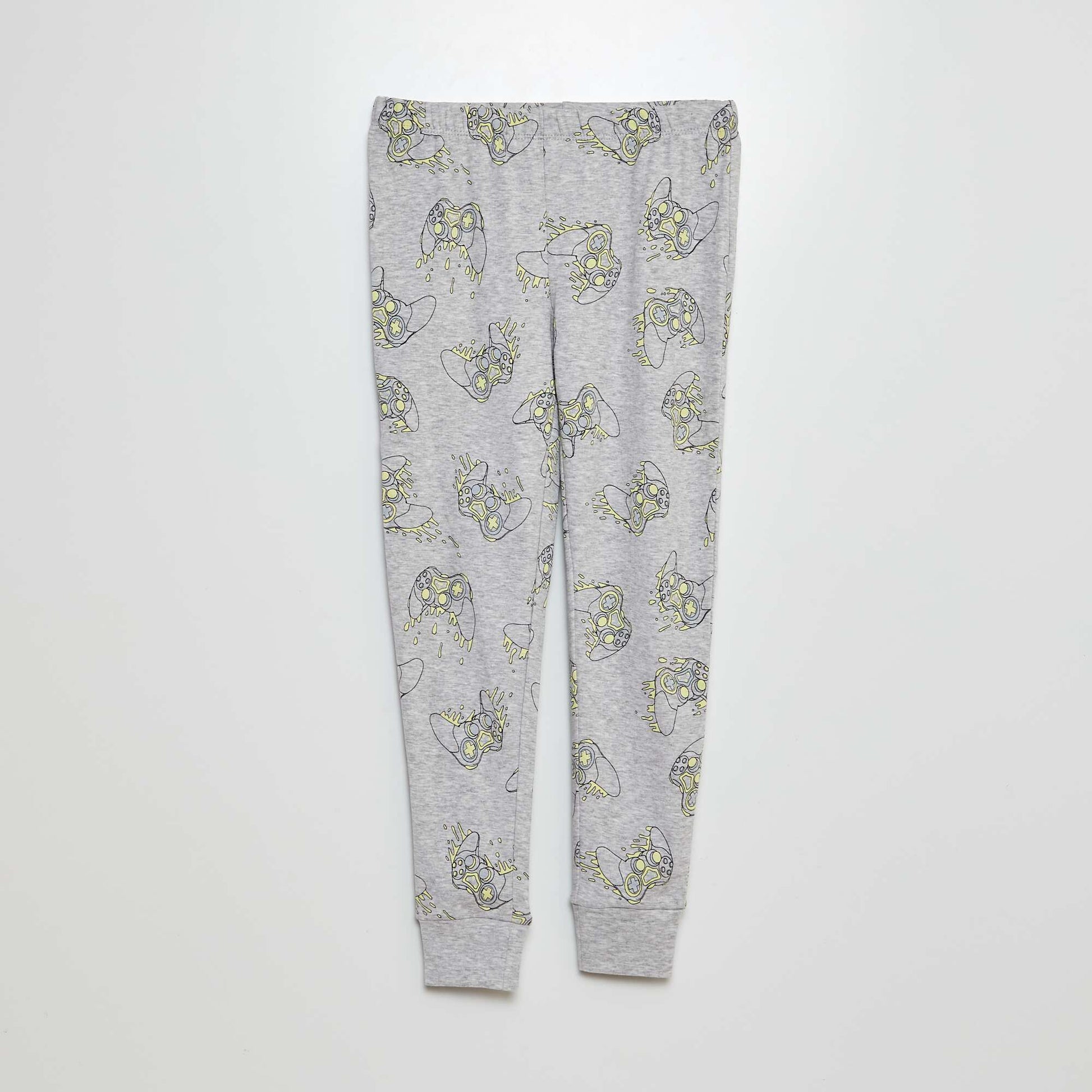Pyjama long t-shirt + pantalon - 2 pièces Gris