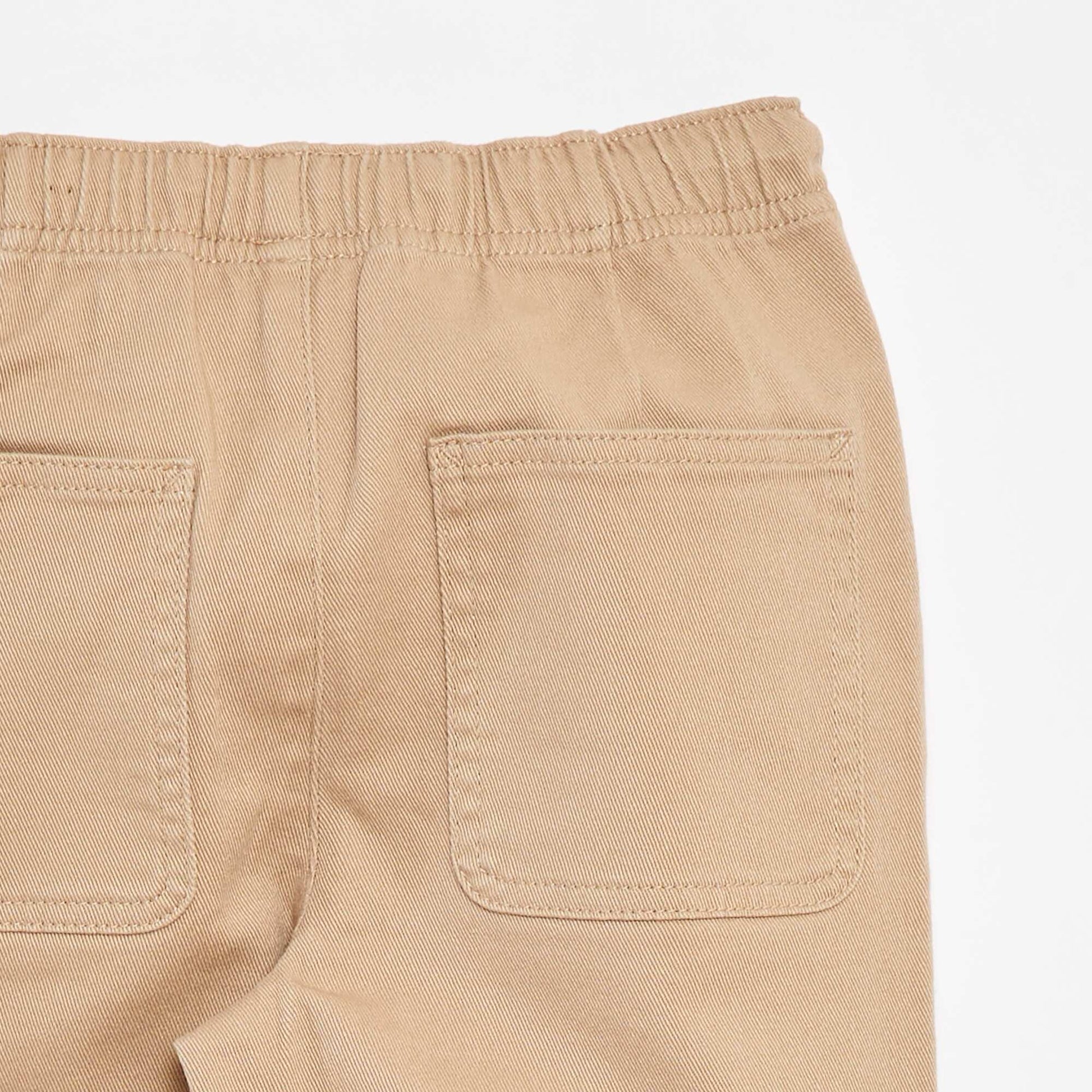 Pantalon regular uni BEIGE