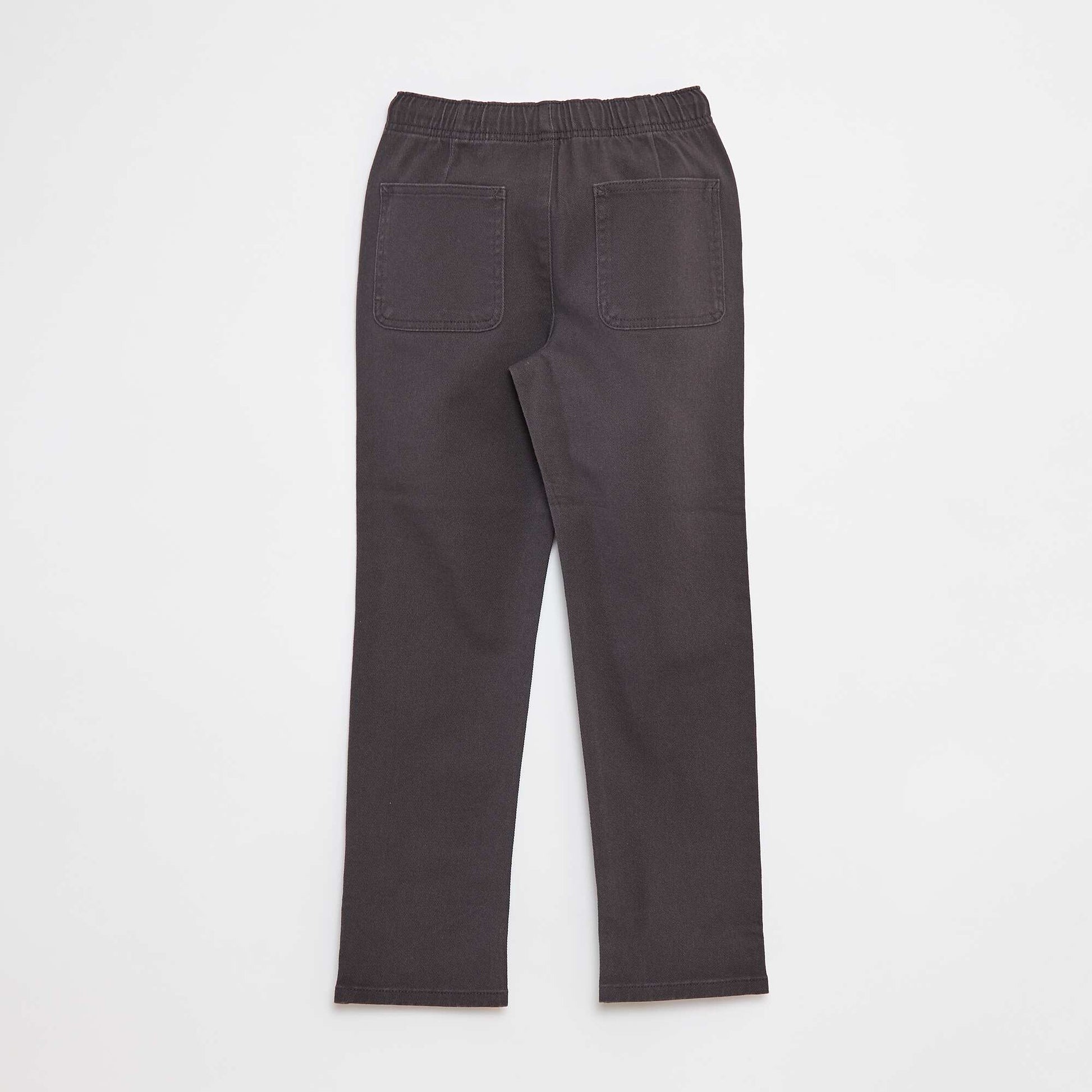 Pantalon regular uni NOIR