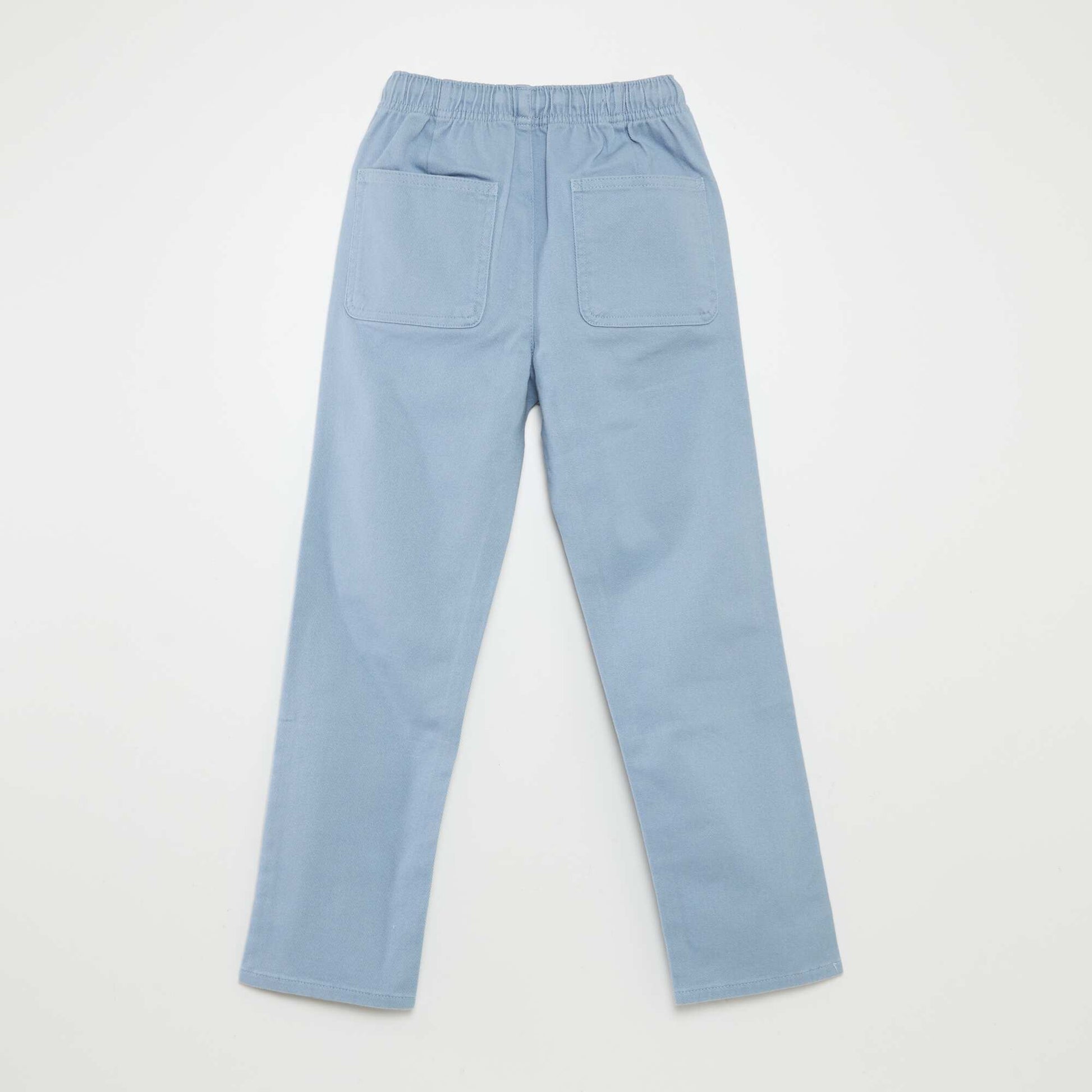 Pantalon regular uni Bleu clair
