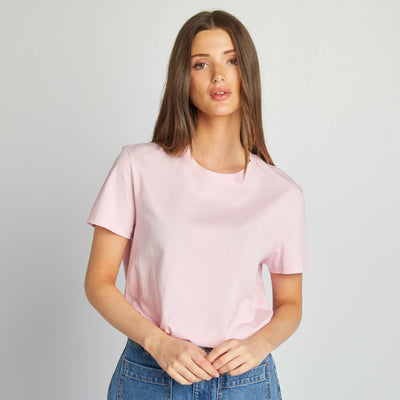 T-shirt en jersey manches courtes ROSE
