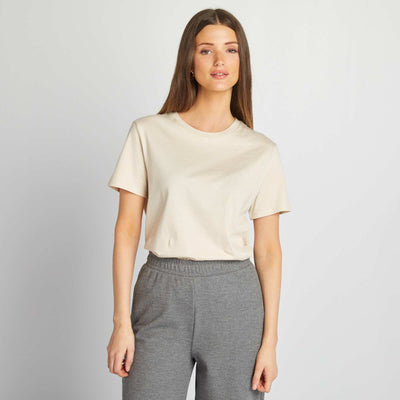 T-shirt en jersey manches courtes GRIS