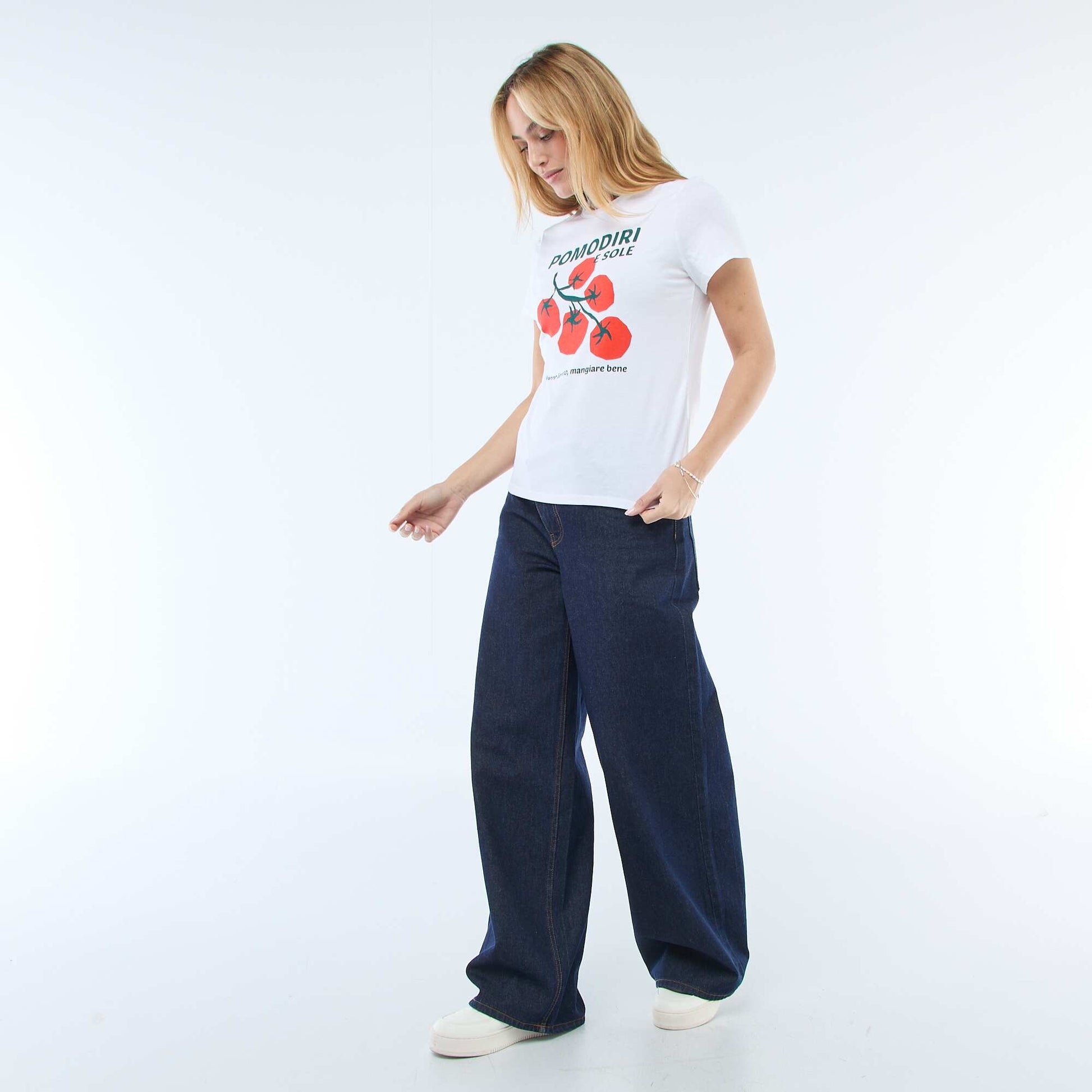 T-shirt imprimé BLANC