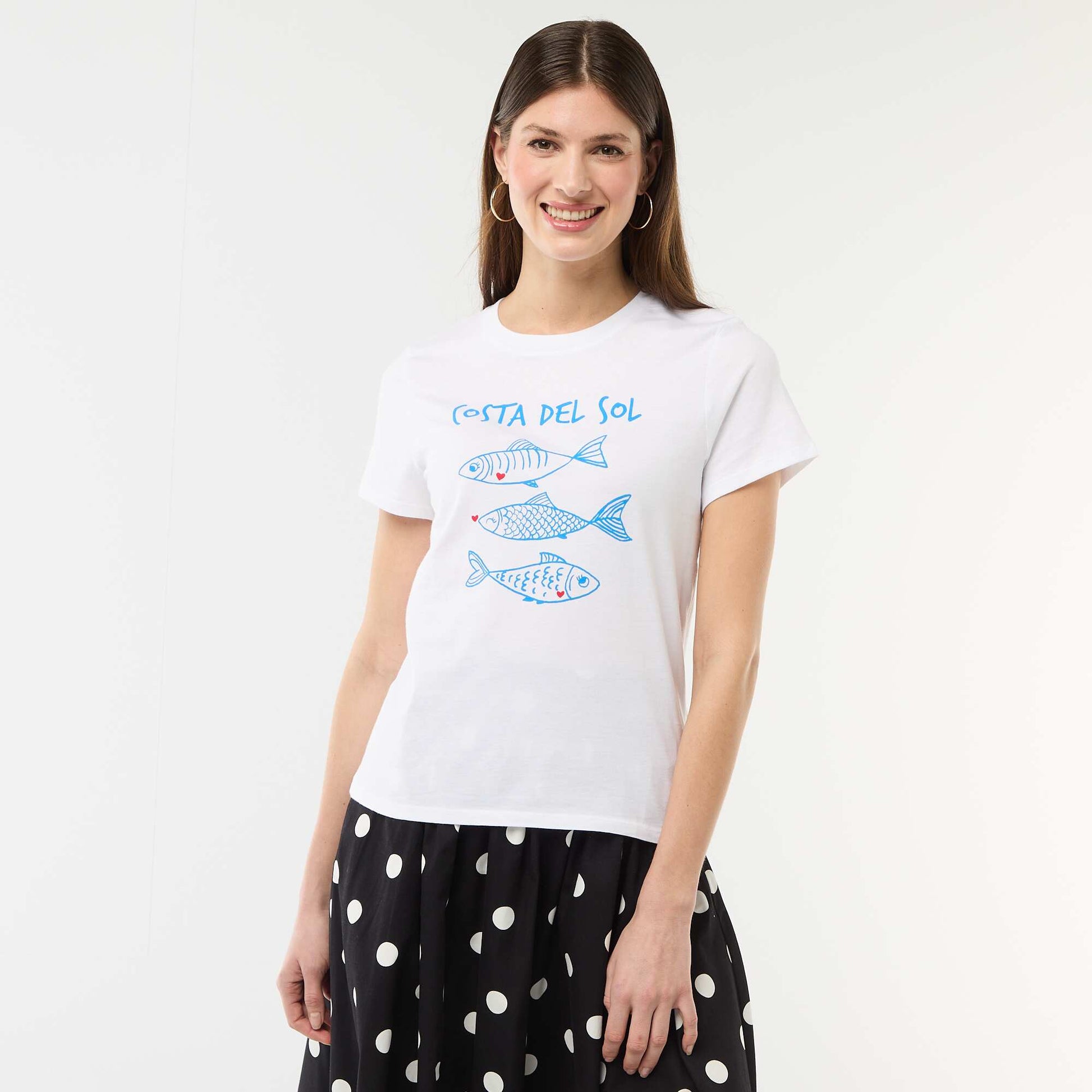 T-shirt imprimé BLANC